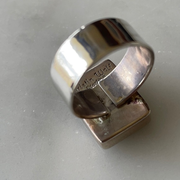 Vintage Christin Wolf Onyx Ring - Picture 6 of 13